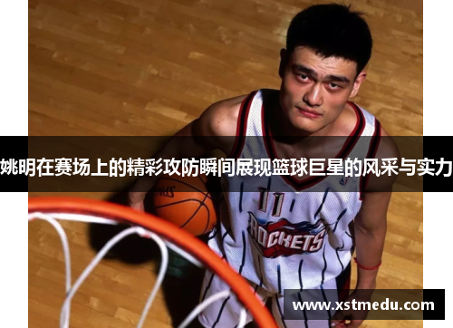 姚明在赛场上的精彩攻防瞬间展现篮球巨星的风采与实力